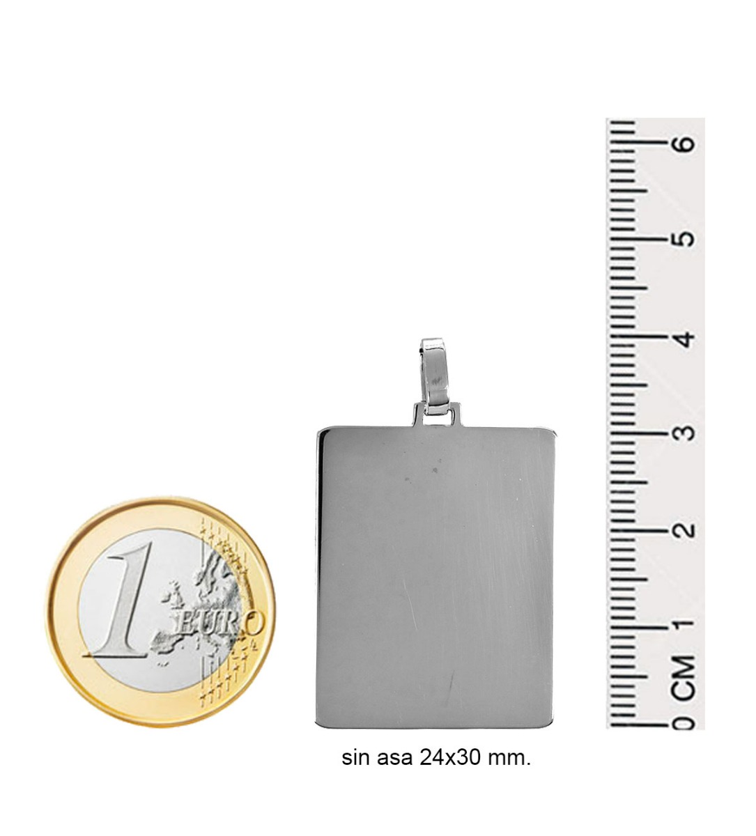 chapa de plata foto con medidas