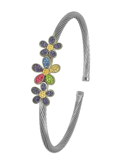 pulsera de acero y oro con cristales swarovski a precios especiales venta online vista principal 094_51195-3FCF_01