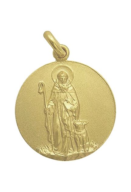 Medalla San Antonio Abad oro de 25 milimetros
