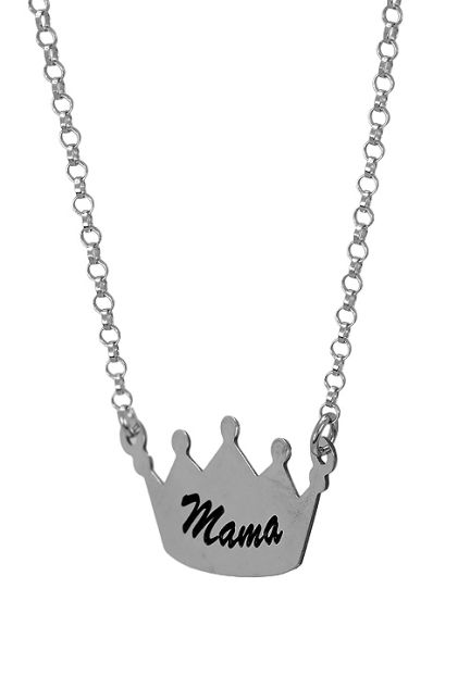 gargantilla dia de la madre corona con grabado mama 266_025562-1-1