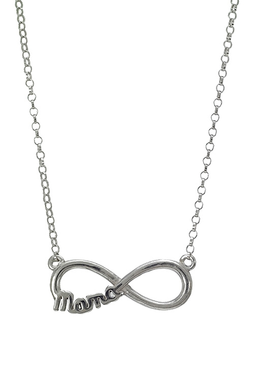 gargantilla plata cadena fina motivo infinito vista frontal 266_025689-1-1