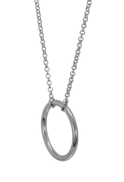 gargantilla plata cadena rolo y motivo circular foto 2 266_025344-1-1_01