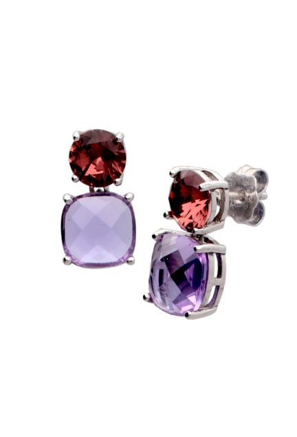 pendientes largos de plata y cuarzos de colores marca diplata -a-precios-baratos 280_2022012_01