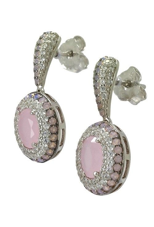 Pendientes largos plata y piedras de color 280_2022137-RM (Pendientes) -a-precios-baratos