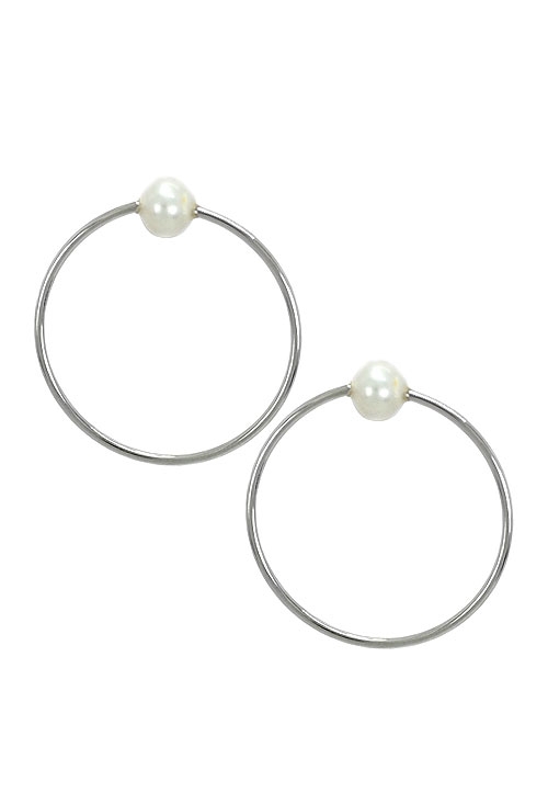 pendientes plata de ley tipo aro con perlas cultivadas foto principal 266_015326-1-1_01