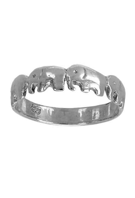 sortija plata brillo hilera de elefantes suerte joyas en plata para mujer en venta online a precios baratos