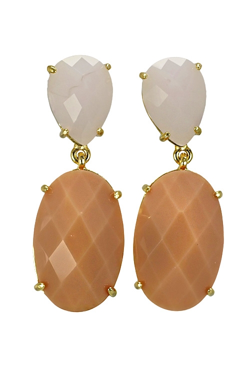 Pendientes de plata largos con piedras