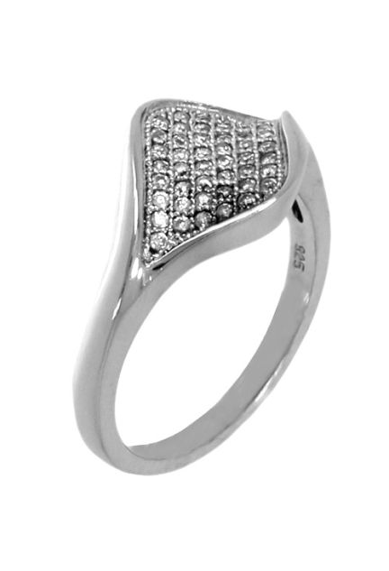 venta online de joyas de mujer en plata de ley anillo de plata con motivo rombo con circonitas 037_E14-057 tiendas físicas