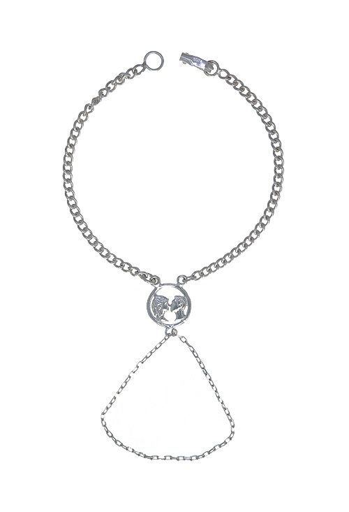 venta online de joyas para regalo de san valentin a precios baratos, Pulsera plata tipo romana con motivo enamorados 037_PP16339