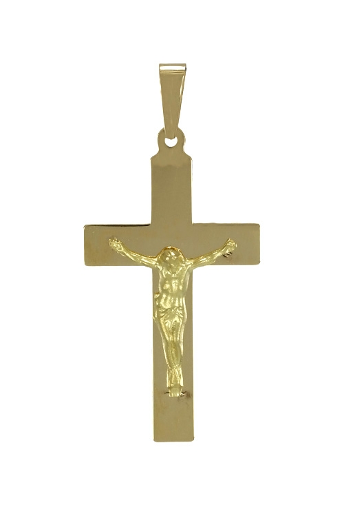 crucifijo oro amarillo 18 ktes vista frontal 289_1100002CR