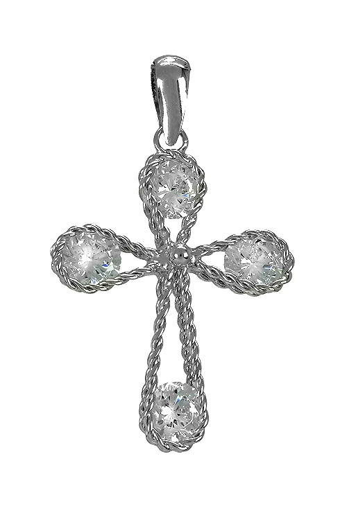 cruz oro blanco y circonitas 9 kilates vista frontal cruz oro 019_9K4-08944-4_