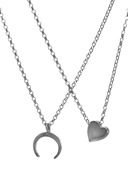 gargantilla doble con dos motivos diferentes cuernos y corazon 266_025642-1-1-1