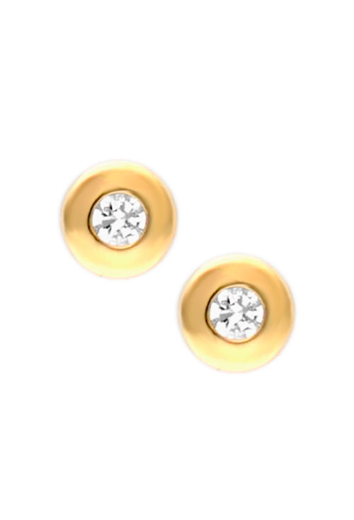 chatones planos oro 18 ktes para bebe foto frontal 234_2298