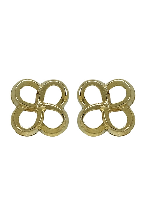 pendientes oro amarillo forma de trebol 019_9K4-10299-2