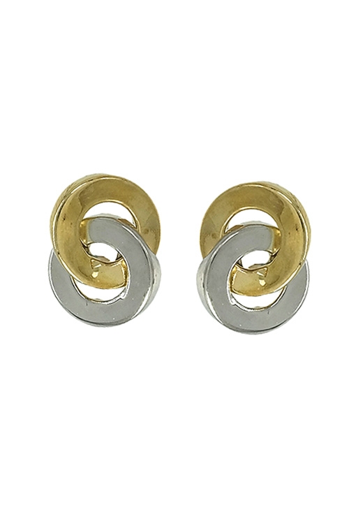 pendientes oro bicolor circulos enlazados 019_9K4-10602