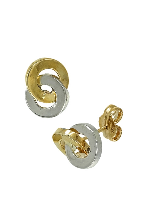 pendientes oro bicolor circulos enlazados foto cierre 019_9K4-10602_01
