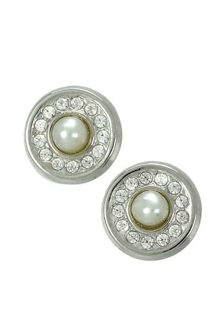 pendientes oro blanco 18k perlas y circonitas precio barato 234_2875-B