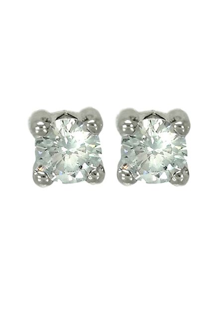 pendientes oro blanco garra con circonita foto frontal 019_9K4-06480-5B