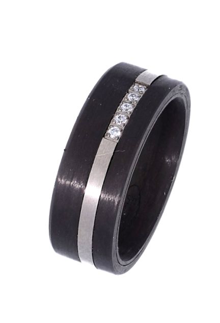 Alianza de titanio y carbono con diamante perfil