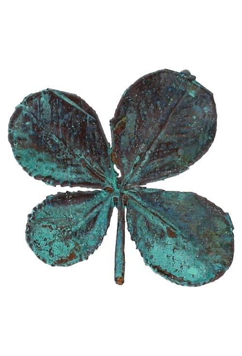 colgante trebol bañado en cobre oxidado foto frontal 270_TREBOL-V-4-4