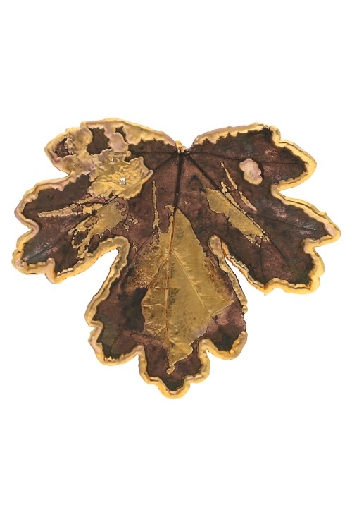 colgante y broche solapa hoja de arce bañada en oro foto principal 270_ARCE-BOSQ-A-5-5B
