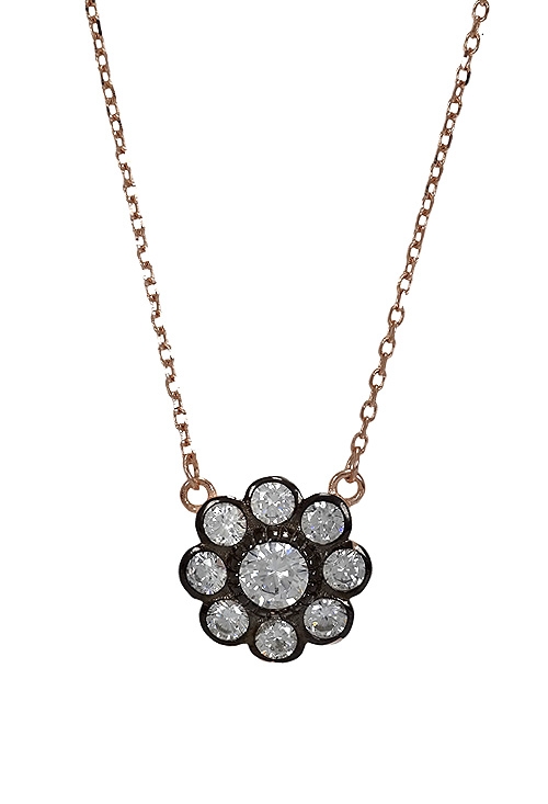 gargantilla plata chapada art deco roseta foto principal 295_PVOL74489