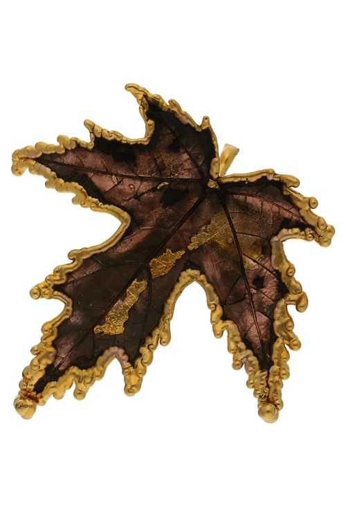 hoja de arce canadiense broche y colgante baño de oro vista frontal 270_ARCECAN-BOSQ-A-5-5B_01