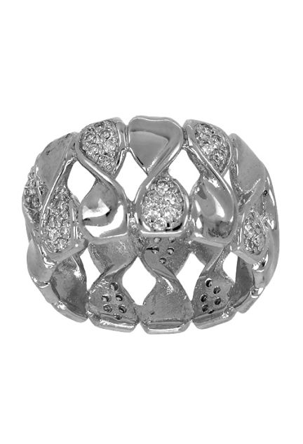 anillo de plata alianza completa todo lazos vista frontal 271_PANI1790