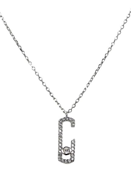 Gargantilla de plata con motivo con ciconitas