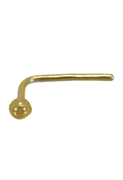 piercing oro amarillo 9 kilates modelo bola vista frontal 019_9K4-05424