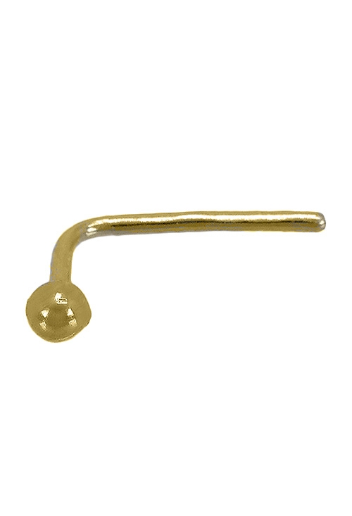 piercing oro amarillo 9 kilates modelo bola vista frontal 019_9K4-05424