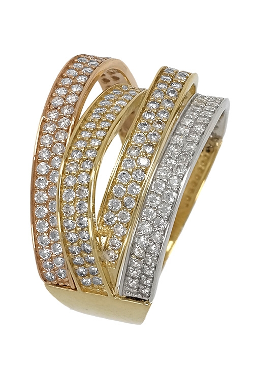 anillo 4 bandas oro tricolor con circonitas vista lateral 243_475-00695_01