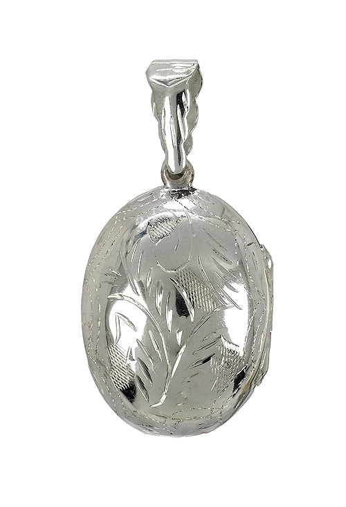 guardapelos plata de ley forma oval vista frontal 297_822795