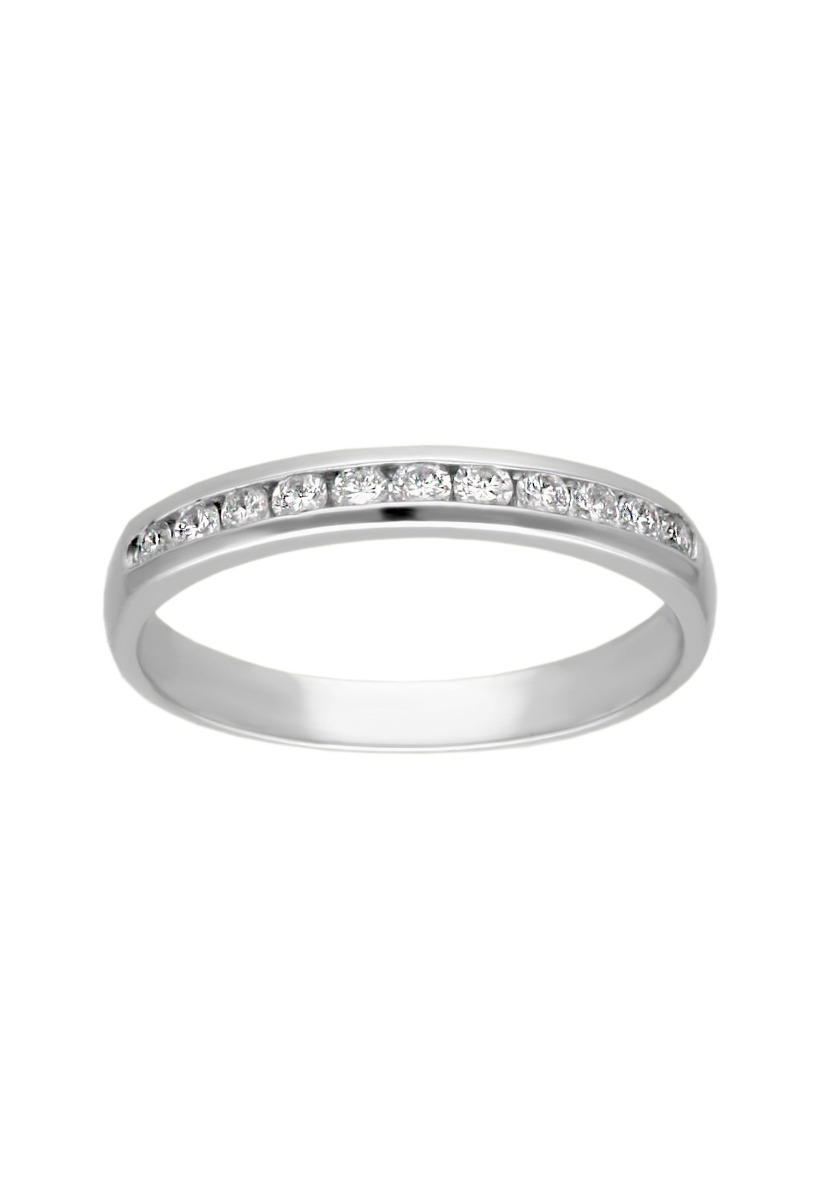 anillo de compromiso media alianza oro blanco 18 ktes y diamantes talla brillante vista frontal 243_245-00368