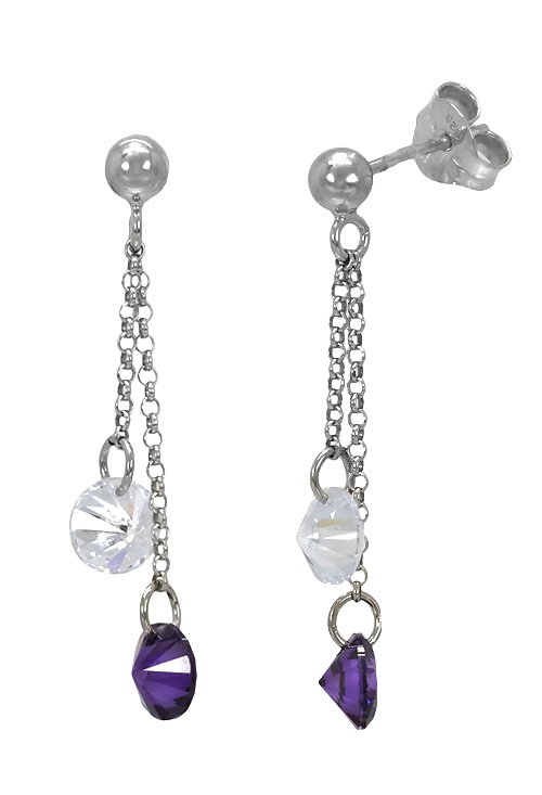 pendientes de plata largos con cristales swarovski vista lateral 266_016165-1-1-1_01