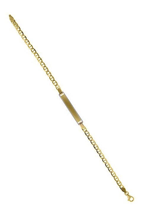 pulsera de oro 18 ktes con chapa para grabar vista abierta 243_000-06601_02