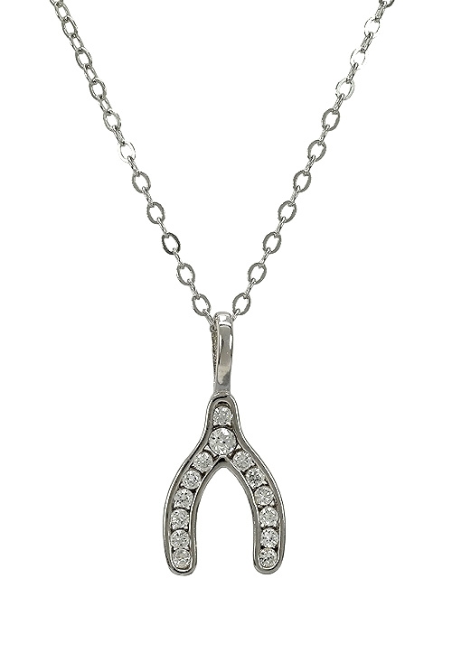 zahori de plata con circonitas colgando de cadena vista frontal 280_2030858