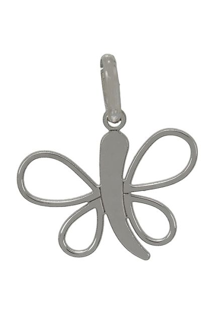 colgante oro blanco 18 ktes forma de mariposa vista frontal 045_24B8400414