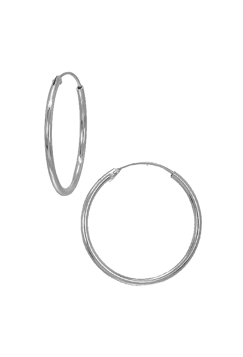 pendientes de aro plata de ley 24 mm de diámetro vista lateral 299_1.5MM-24_01