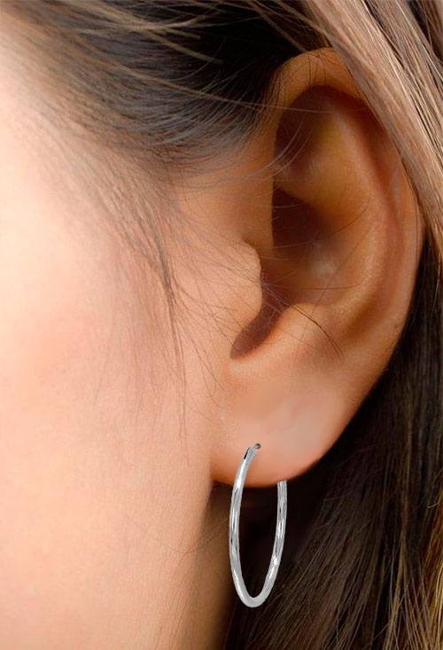 criollas de plata chanela redonda 24 mm foto montaje modelo para web el rubi joyeros