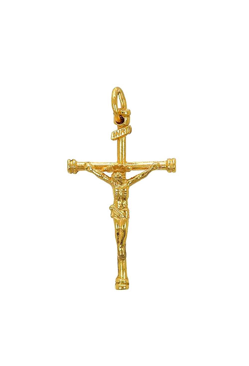 crucifijo oro amarillo 9 kilates a precio muy barato 045_9K23101-11