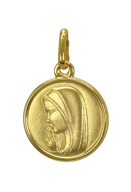 Venta online de joyas religiosas cristianas en oro medalla virgen niña a precios baratos 045-9K1260187-14