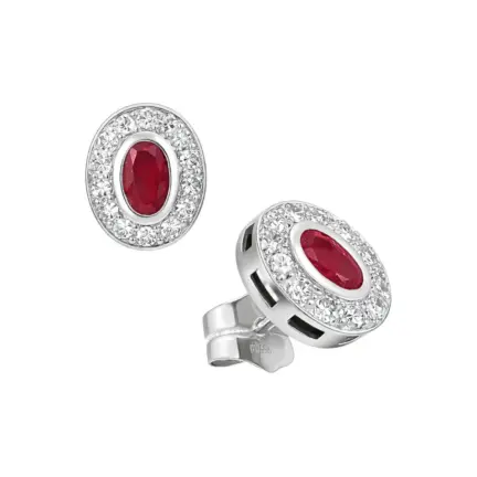 pendientes de oro blanco con rubi y brillantes 020_TB9913