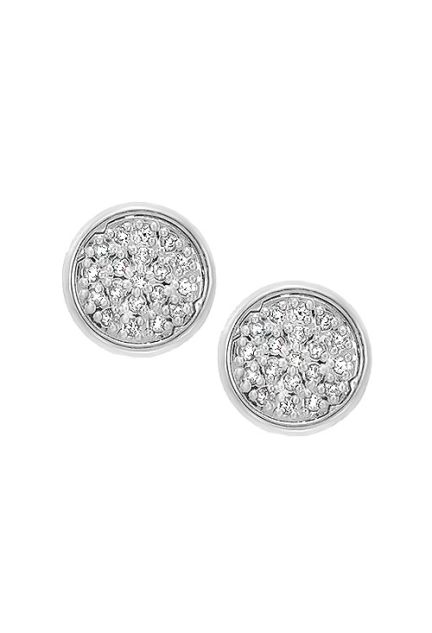 pendientes oro blanco y diamantes forma circular vista frontal 095_536458