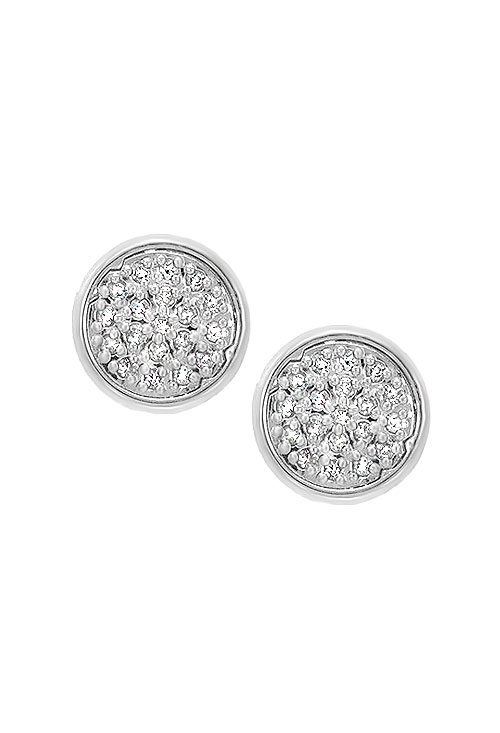 pendientes oro blanco y diamantes forma circular vista frontal 095_536458