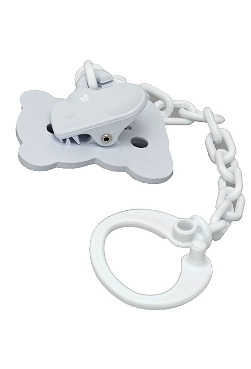 pinza de chupete forma de osita metal bilaminado en plata precio muy barato vista trasera 088_00B5116-BL_02