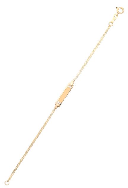 pulsera oro amarillo 9 kilates para bebe fotografia extendida