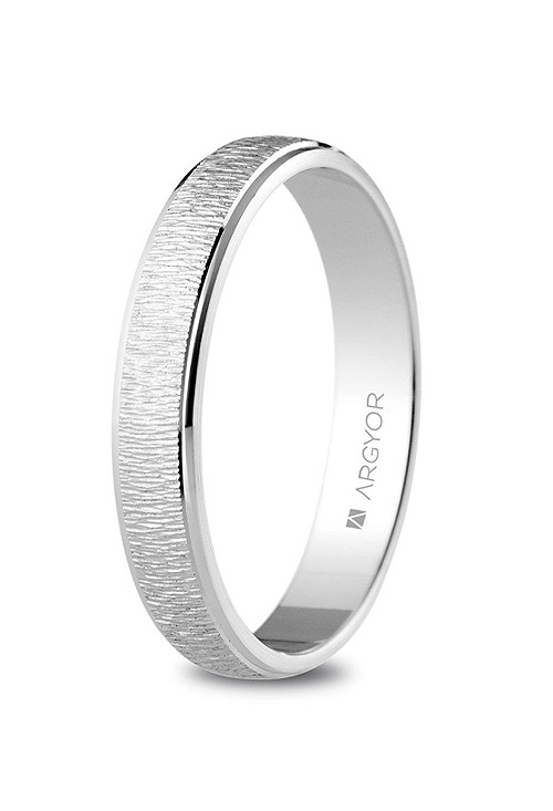 alianza de plata marca argyor acabado texturizado crepe 045_5735523