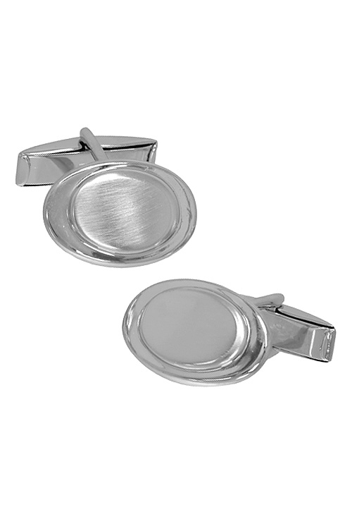 Gemelos plata ovalados 268_GP202-29 vista lateral