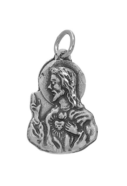 medalla de plata sagrado corazon 291_ME6860